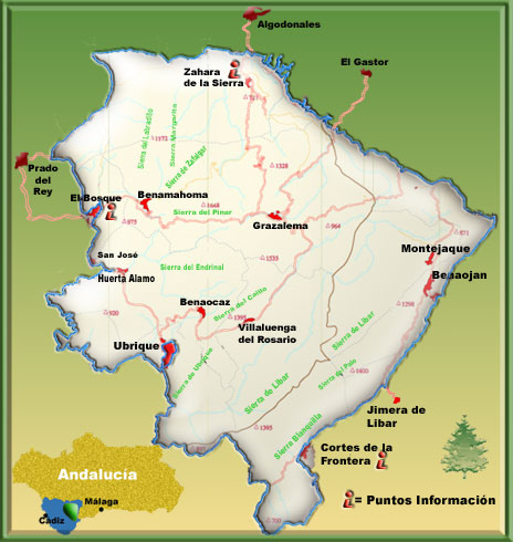 grazalema mapa