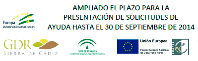 Ampliado el plazo para la presentación de solicitudes de ayuda hasta el 30 de septiembre de 2014