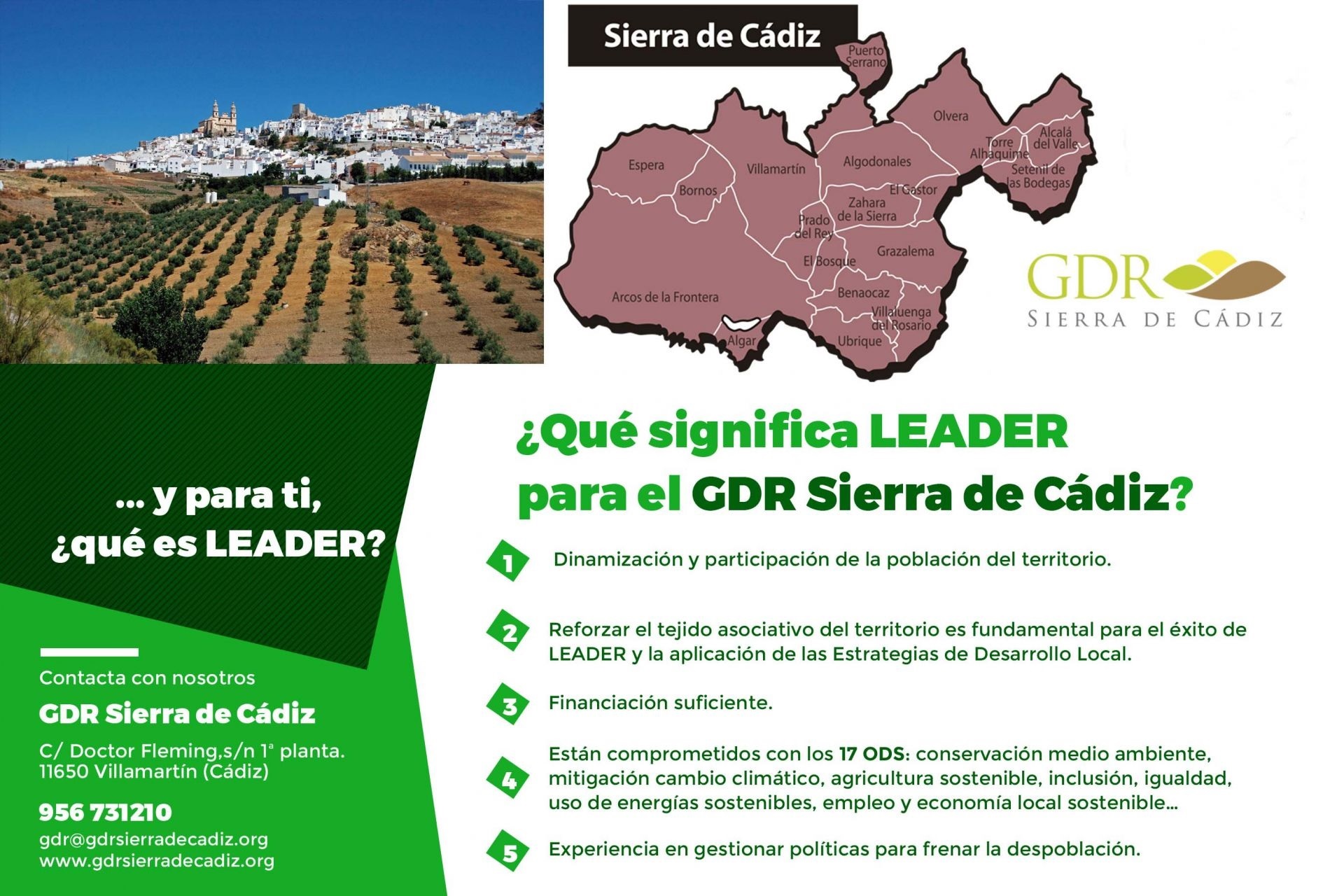 Alfonso Moscoso , presidente del GDR Sierra de Cádiz:   “LEADER es la mejor herramienta para dinamizar y fomentar la participación de los territorios rurales”