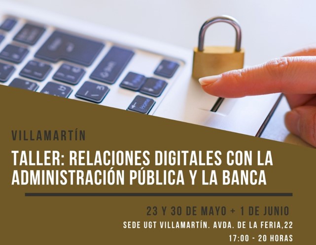 Taller en Villamartín: Relaciones digitales con la Administración Pública y la Banca.