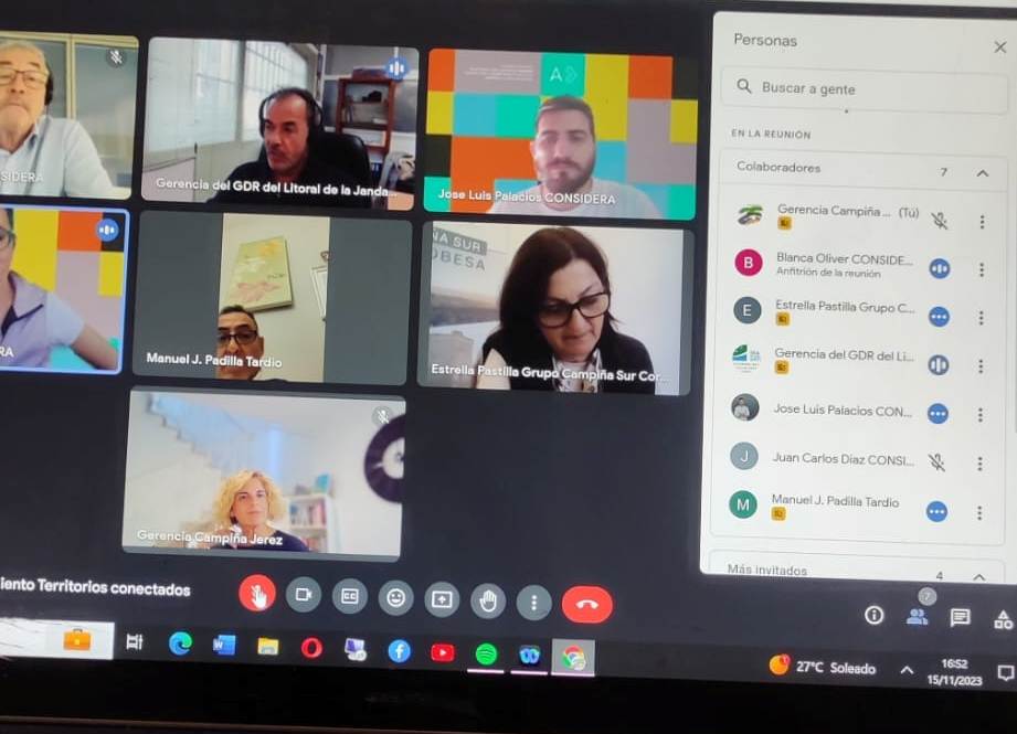 Reunión de Coordinación -Proyecto 19.3 «Territorios Activos y conectados, turismo innovador y sostenible»